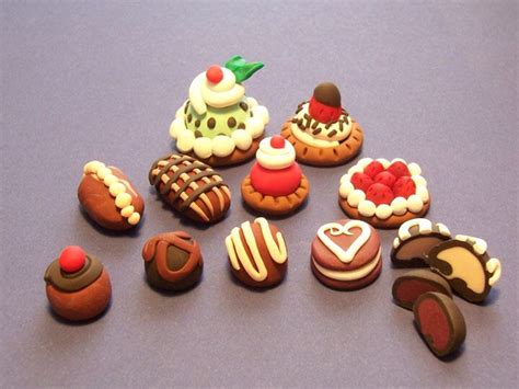 polymer clay mini food|desserts made out of clay.